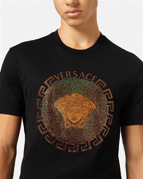 versace tshirt meduso herren rot